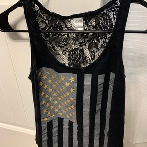 Blah flag tank top